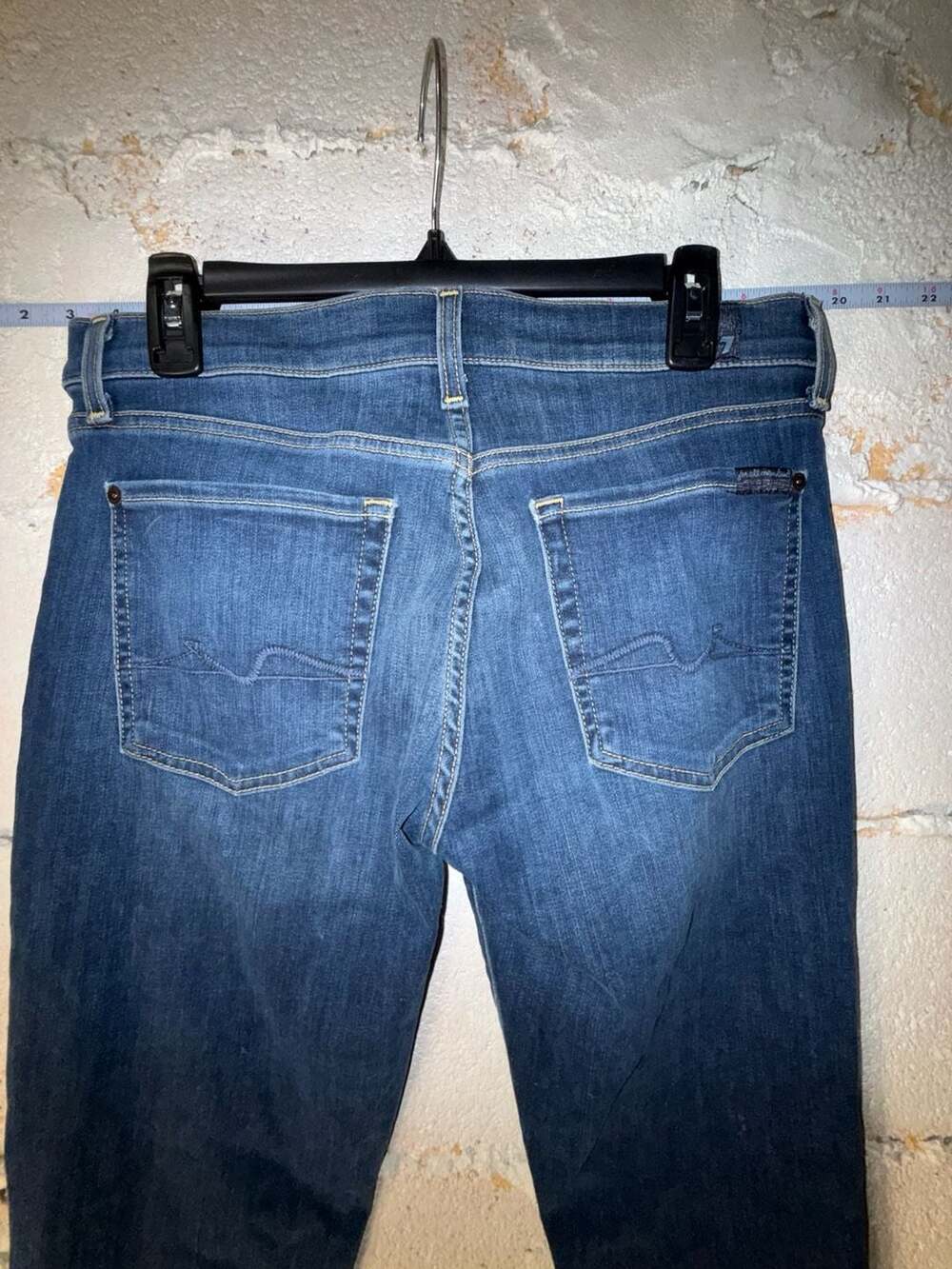 7 For All Mankind Ankle Gwenevere Skinny Jeans Size 32 - Picture 5 of 8